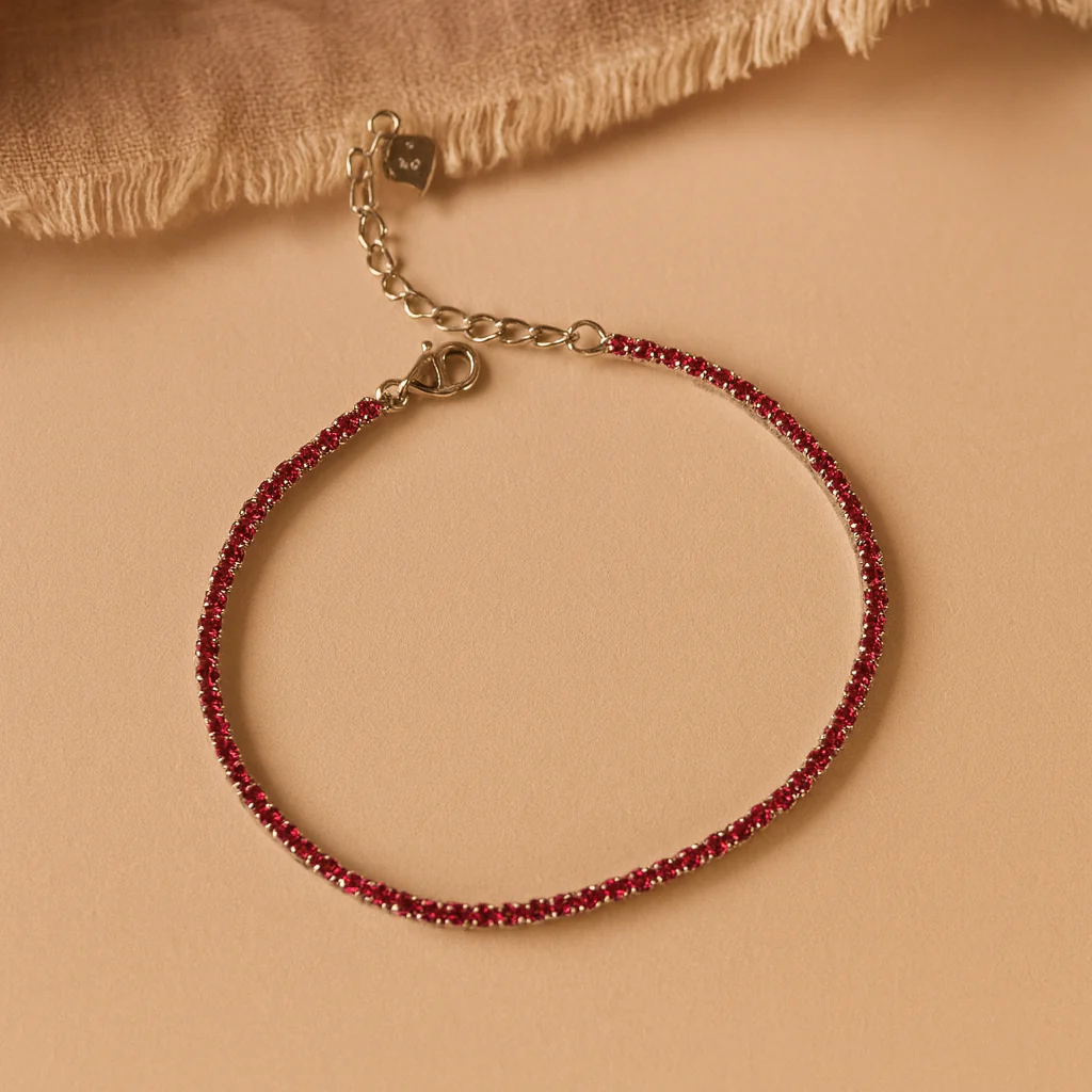 2MM Pink Tennis Bracelet - Image 4