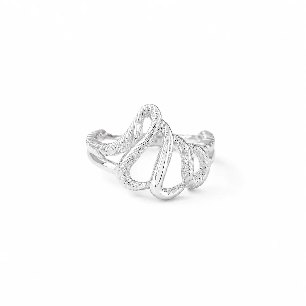 Abstract Ribbon Wave Ring - Image 3