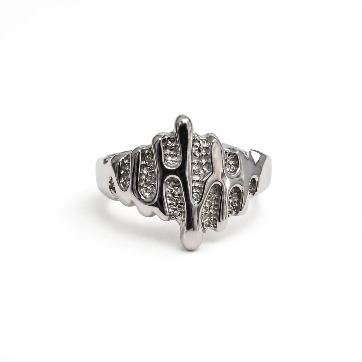 Abstract Wave Statement Ring - Image 2