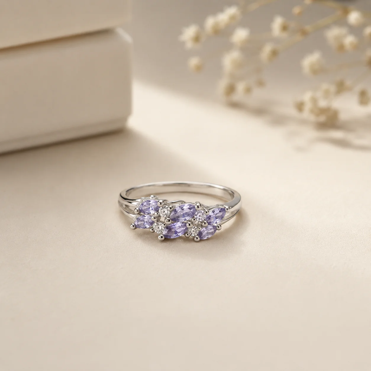 Amethyst Blossom Cluster Ring - Image 2