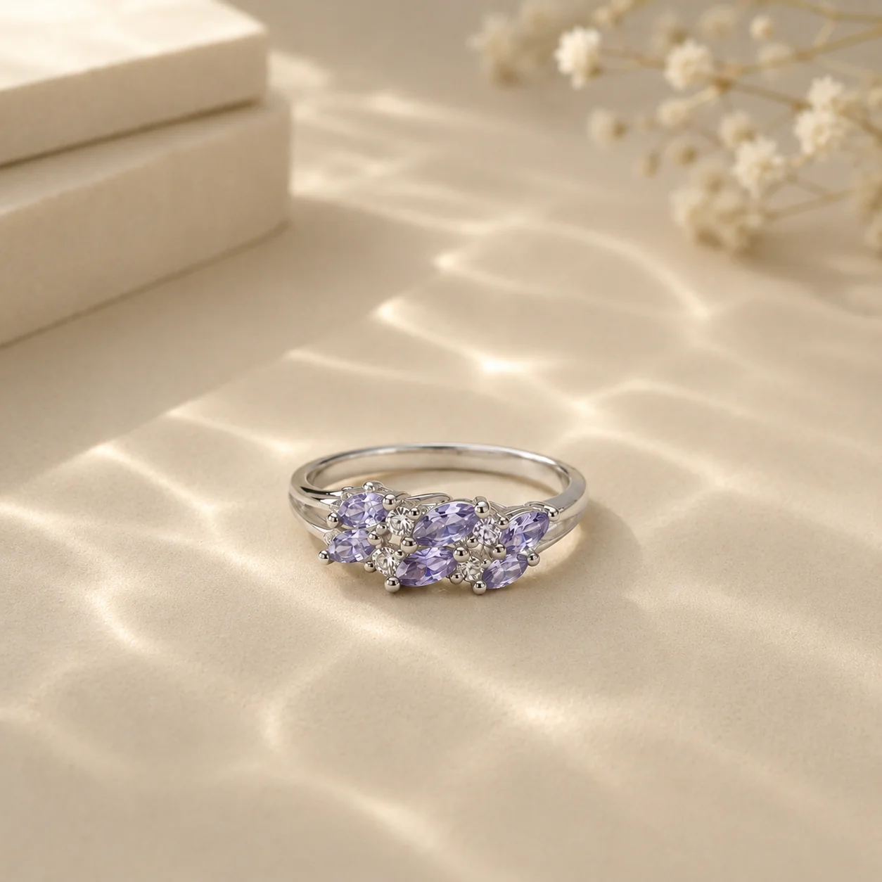 Amethyst Blossom Cluster Ring - Image 3