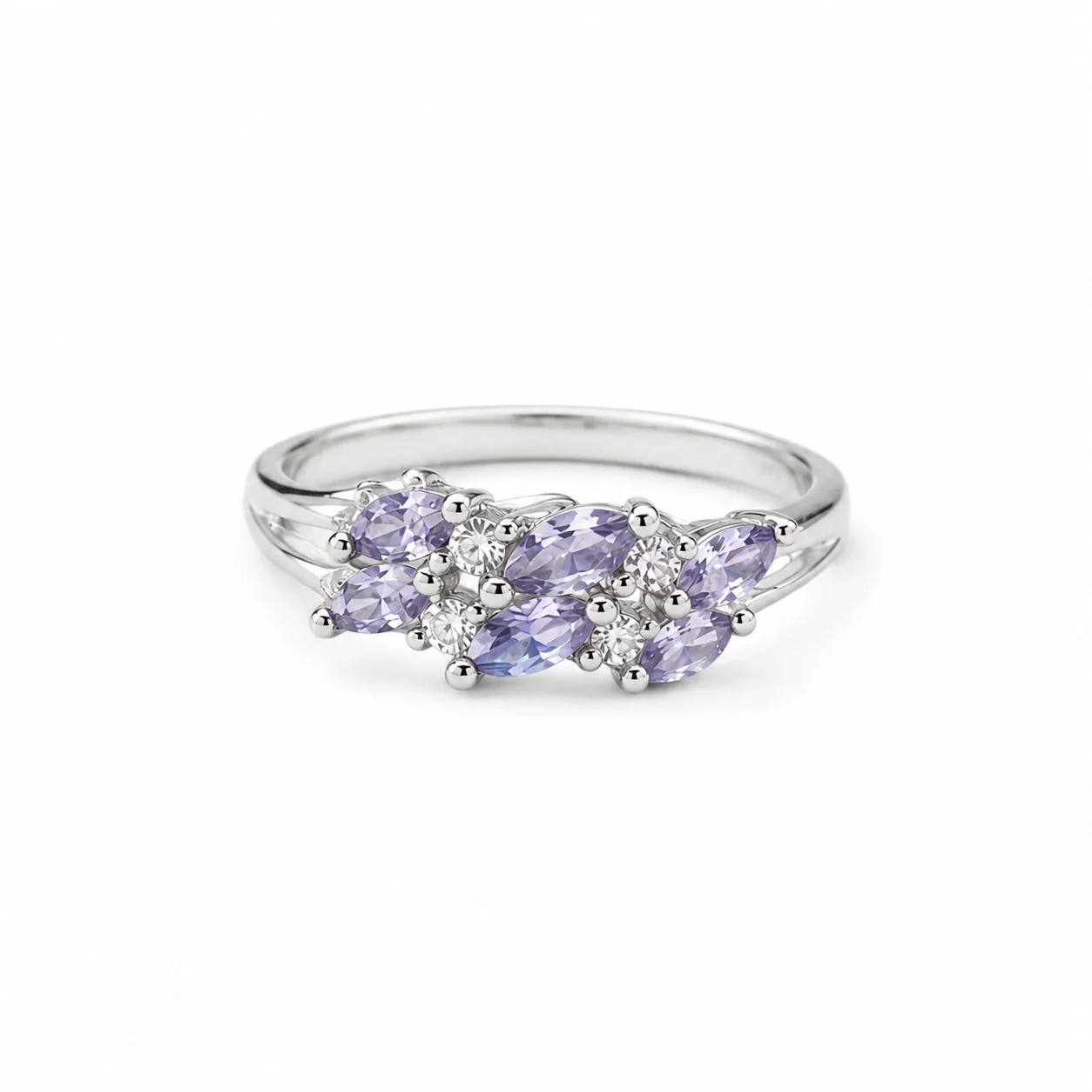 Amethyst Blossom Cluster Ring - Image 4