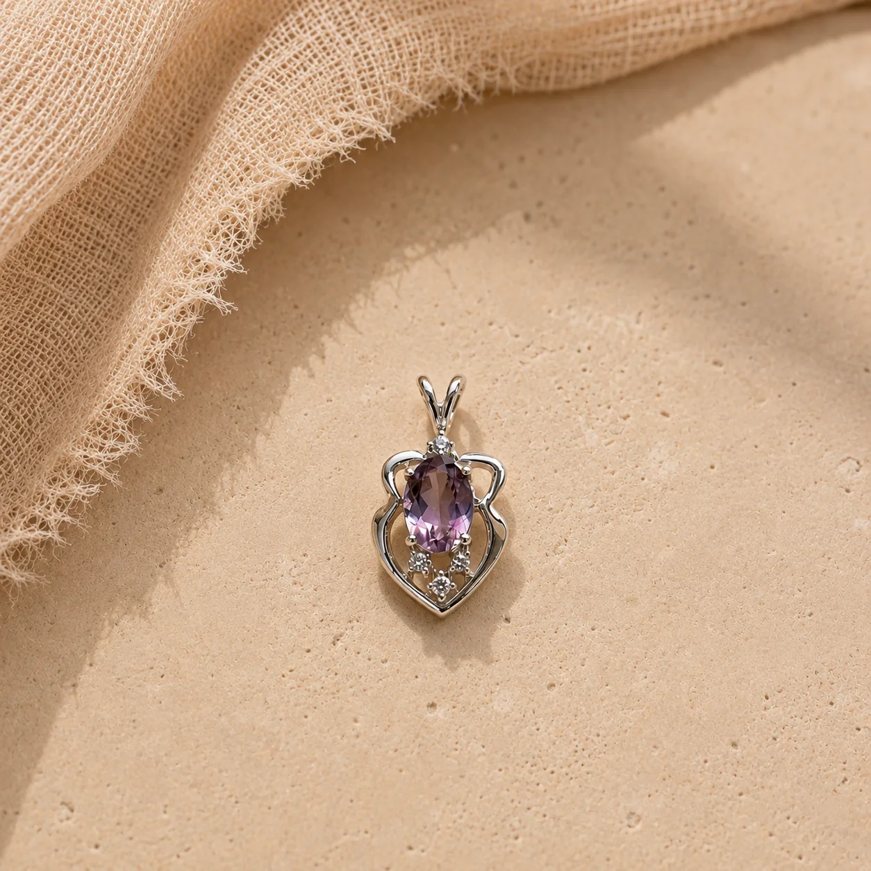 Amethyst Halo Charm - Image 3