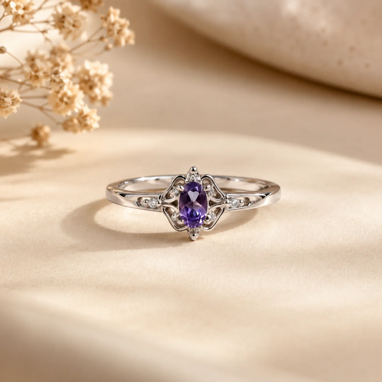 Amethyst Royal Bloom Ring