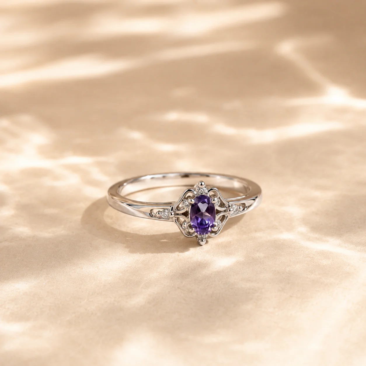 Amethyst Royal Bloom Ring - Image 2
