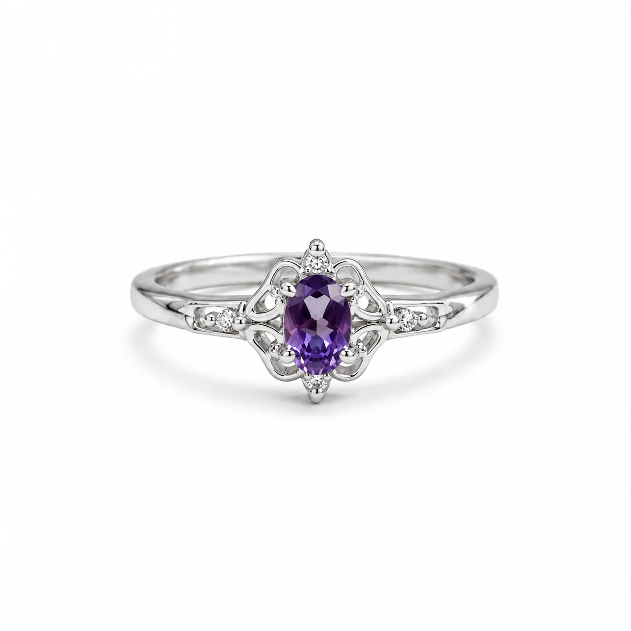 Amethyst Royal Bloom Ring - Image 4