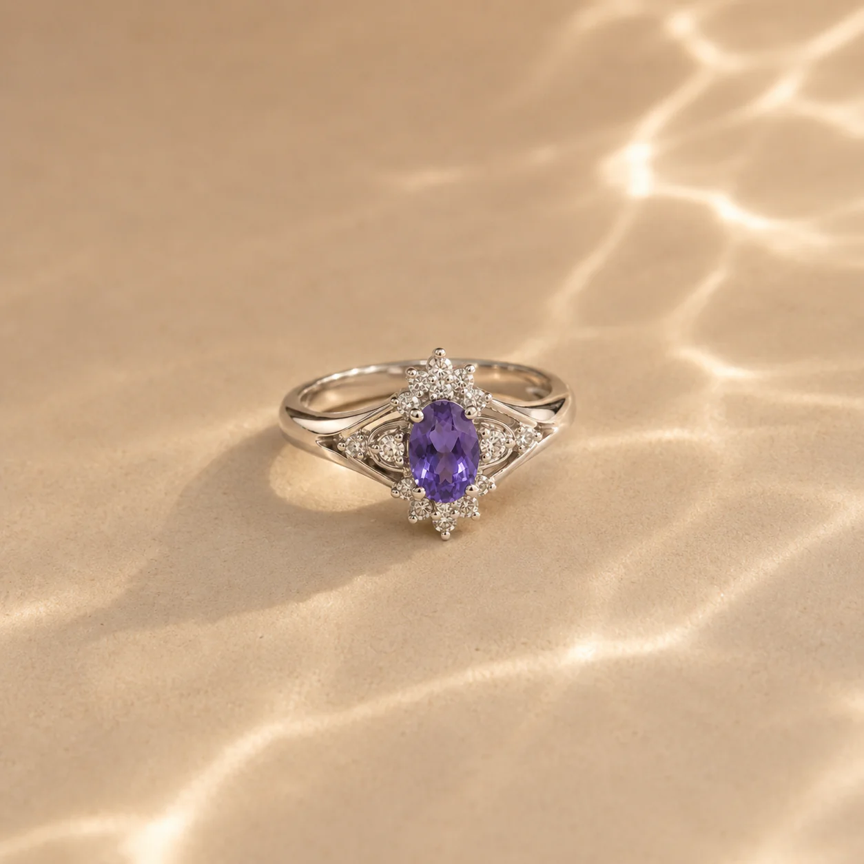 Amethyst Vintage Cluster Ring - Image 4