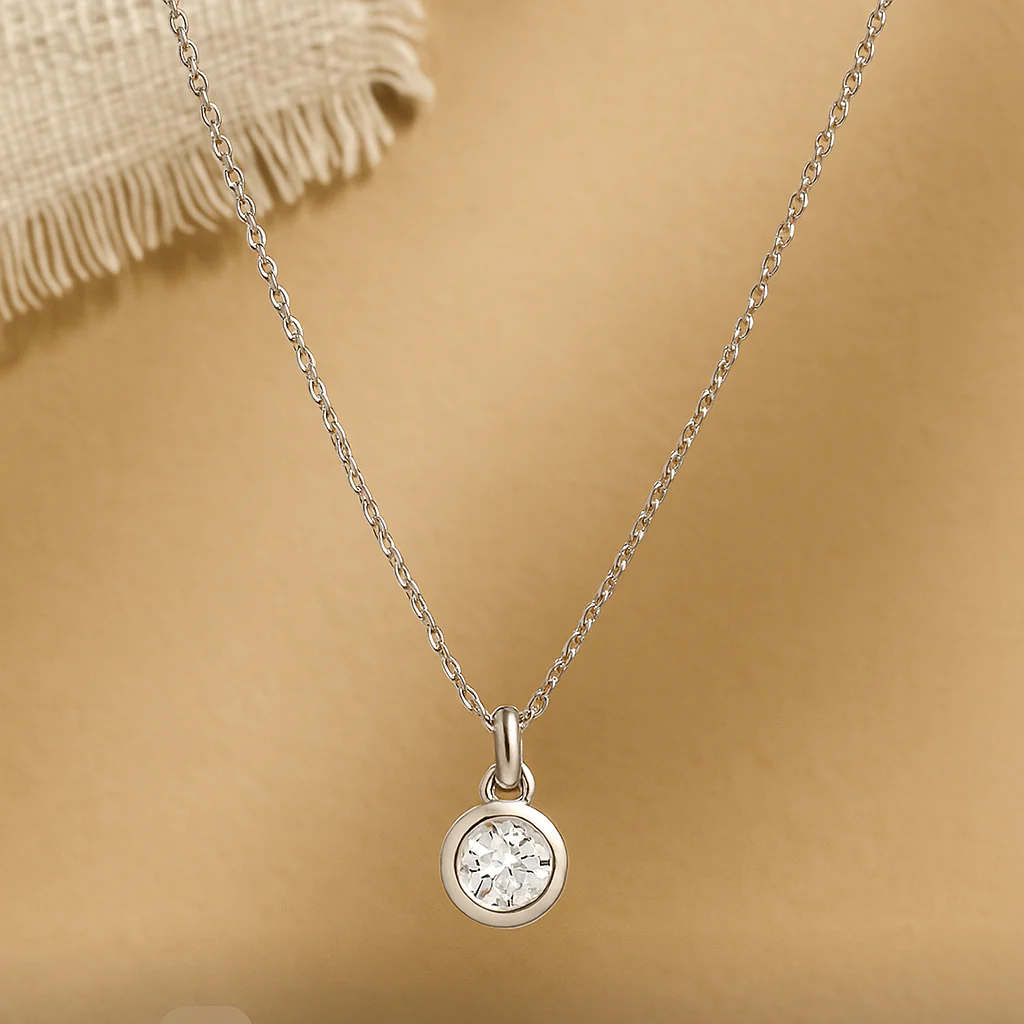 April Birthstone Necklace - Image 4