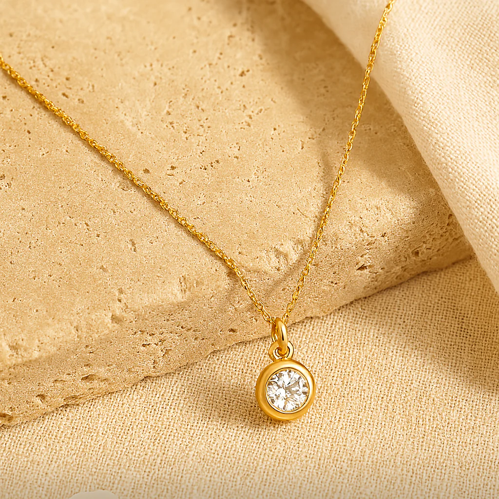 April Birthstone Necklace - Image 6