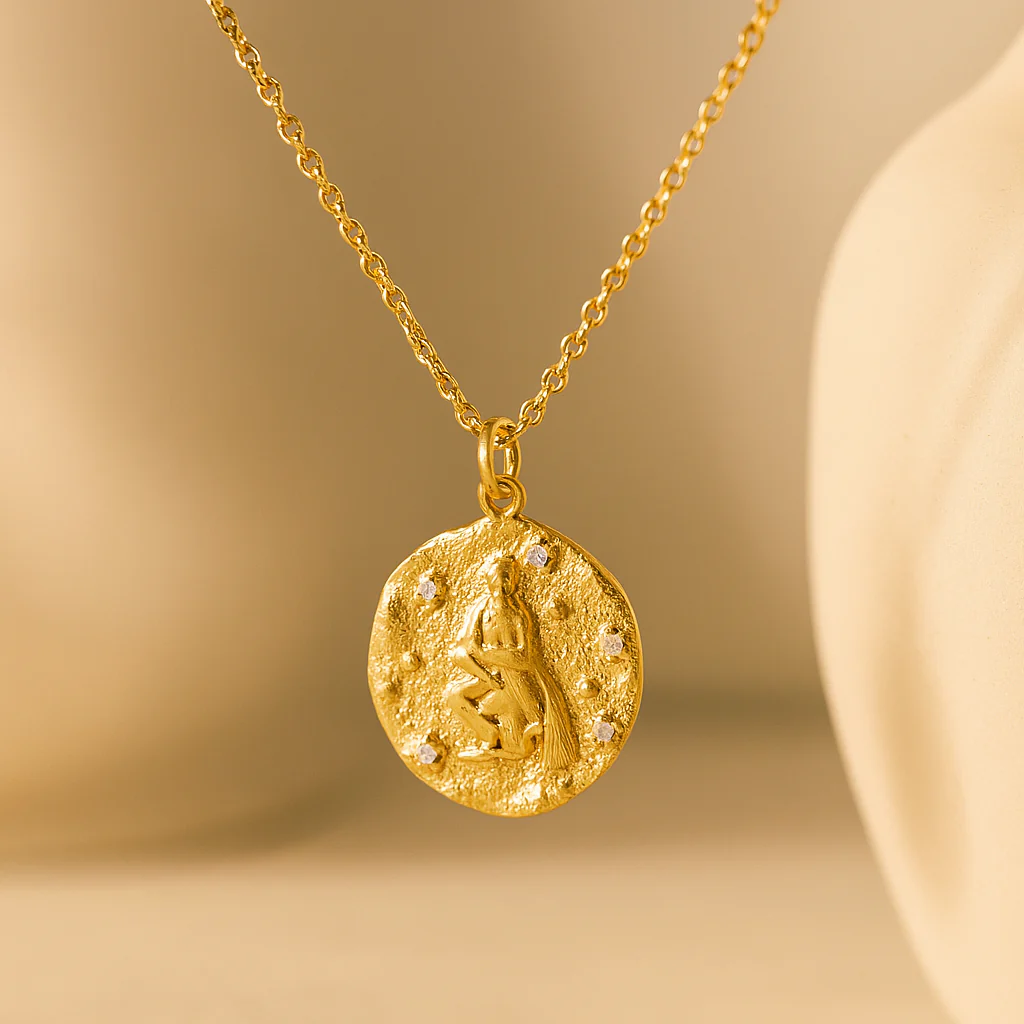 Aquarius Zodiac Necklace - Image 2