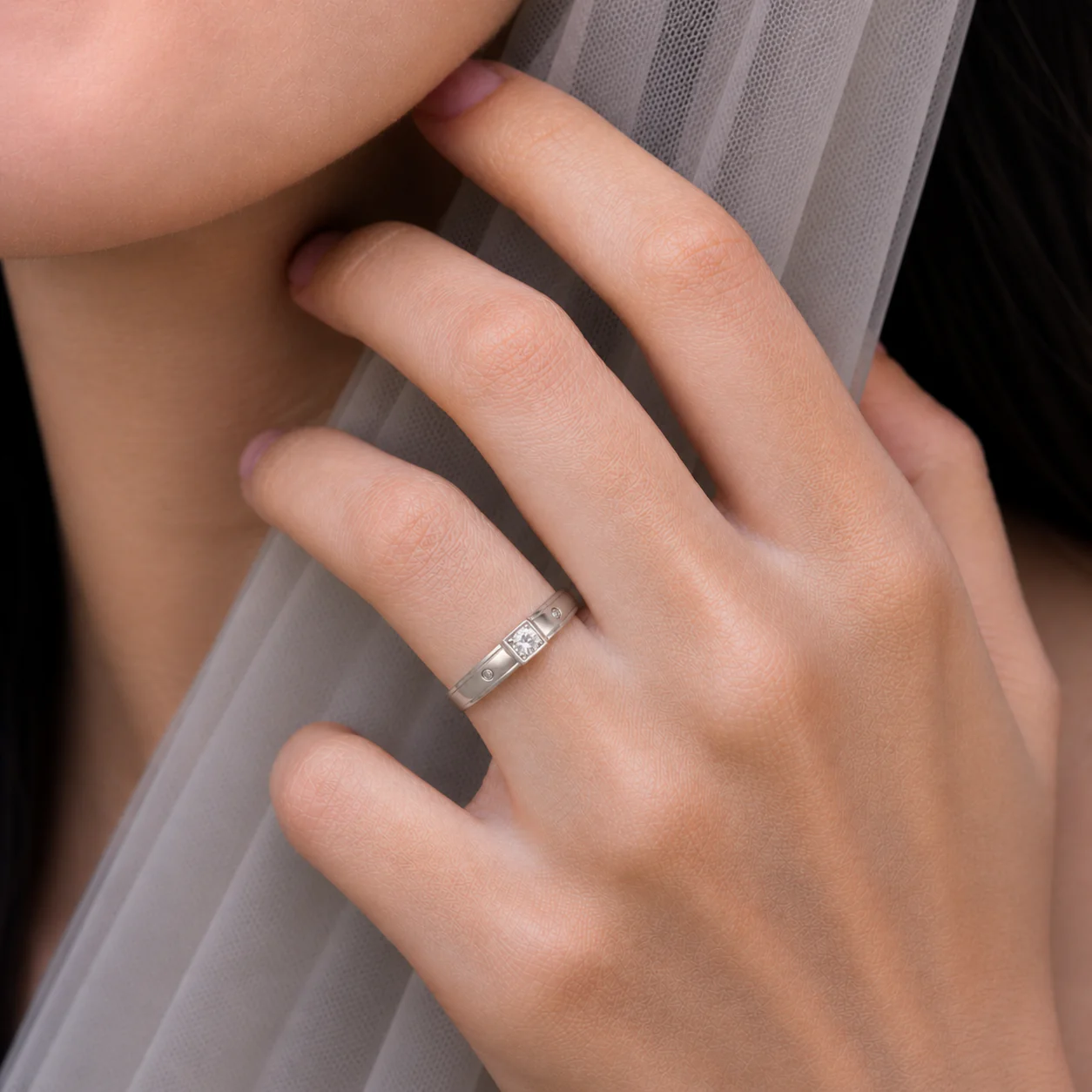 Astra Solitaire Band Ring - Image 5