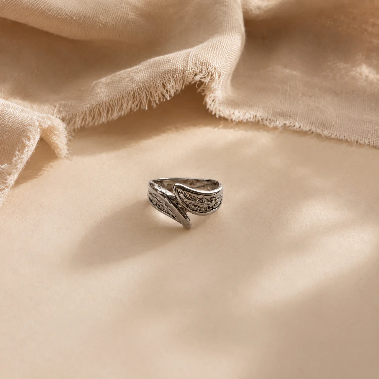 Aurelia Feather Wrap Ring - Image 3