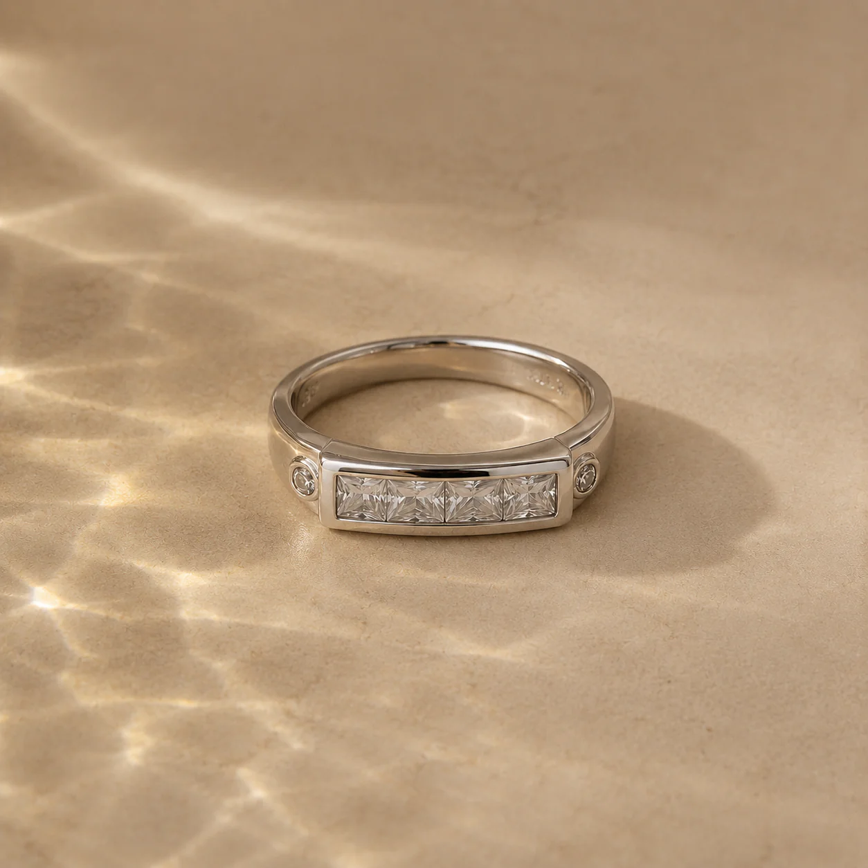 Auric Princess CZ Band Ring - Image 2