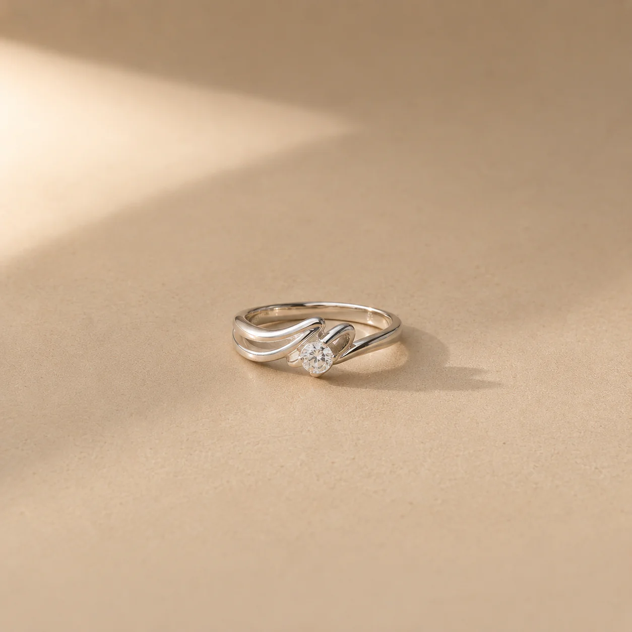 Aurielle Flow Solitaire Ring - Image 3