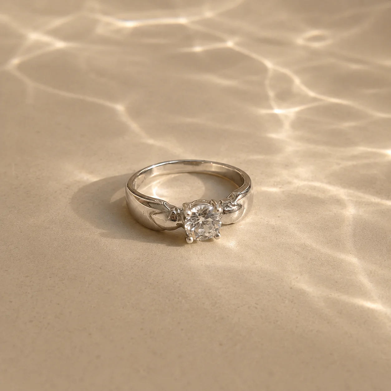 Aurielle Knot Solitaire Ring - Image 2