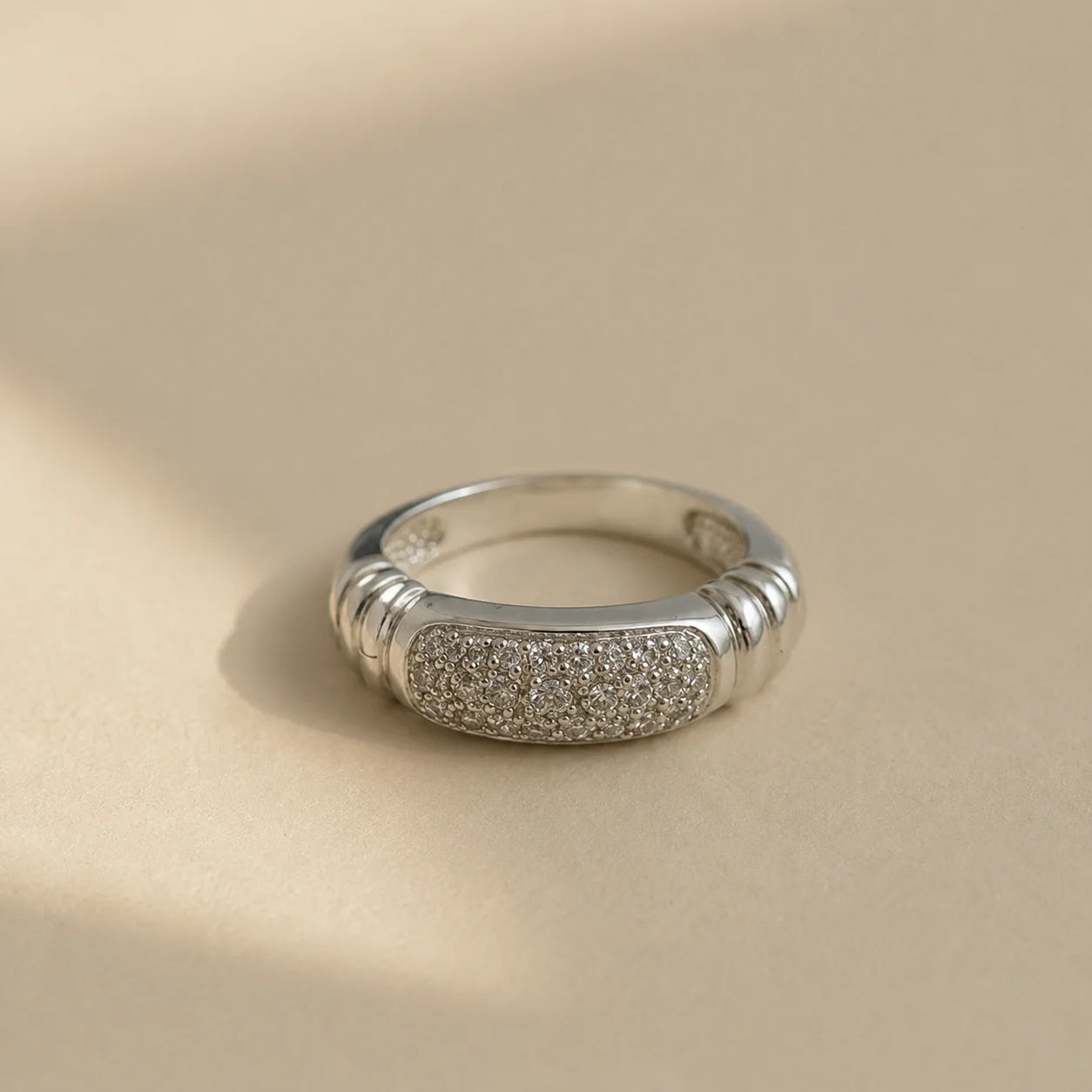 Aurielle Pavé Band Ring