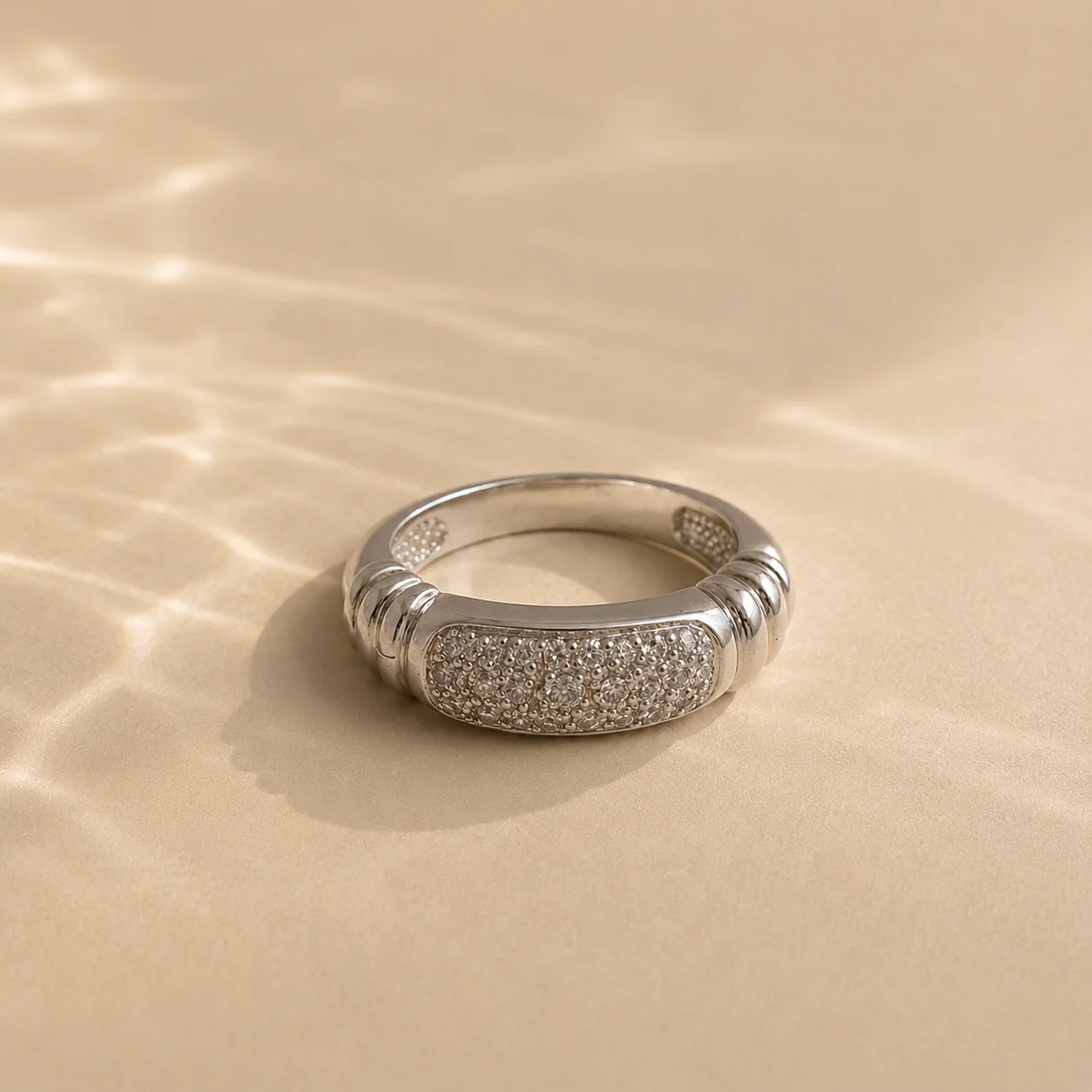 Aurielle Pavé Band Ring - Image 2