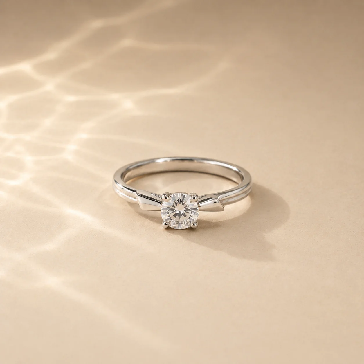 Aurora CZ Solitaire Ring - Image 4