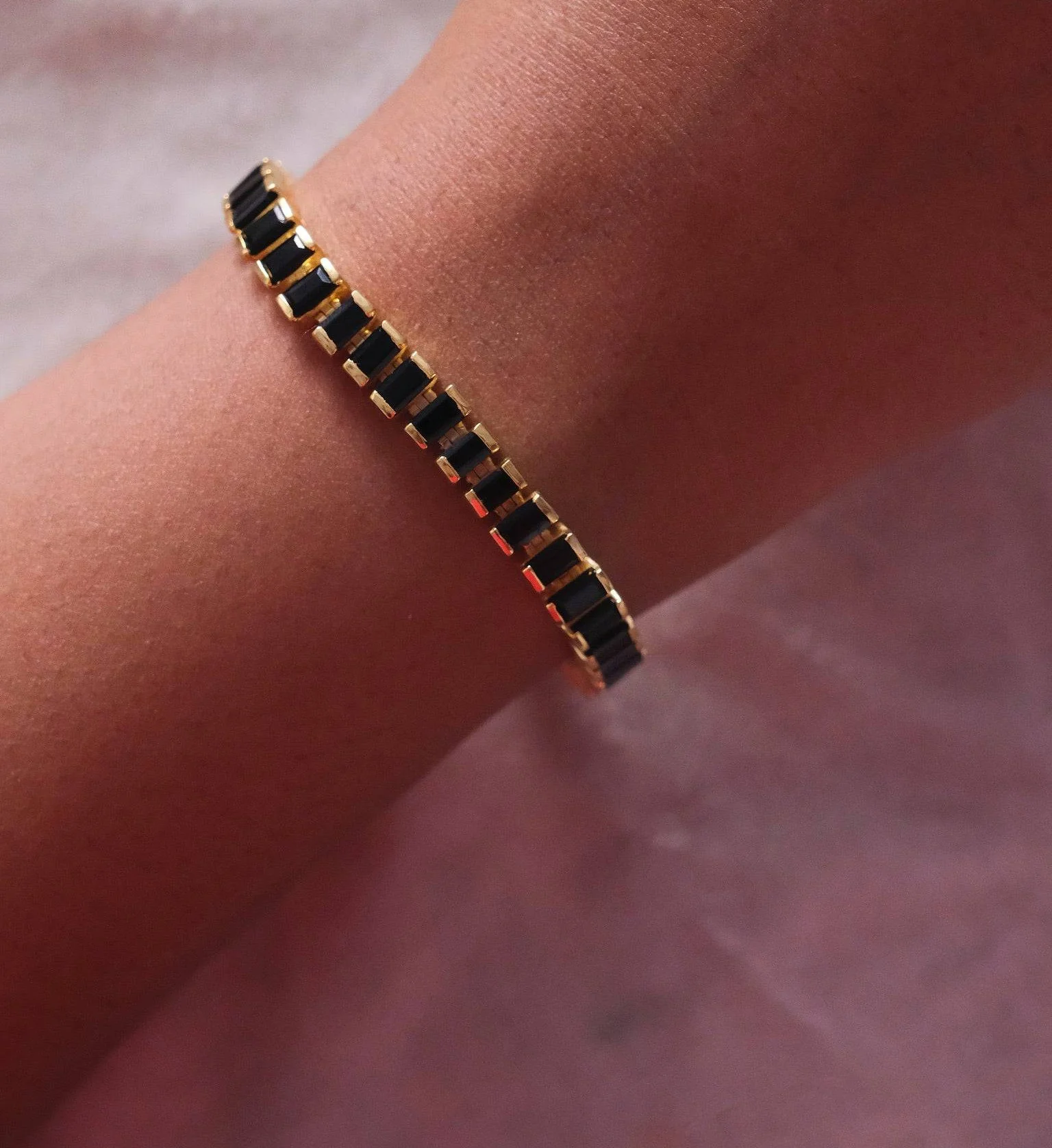Black Onyx Tennis Bracelet - Image 2
