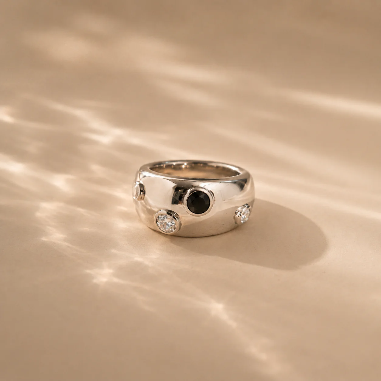 Black Spinel Statement Ring - Image 3