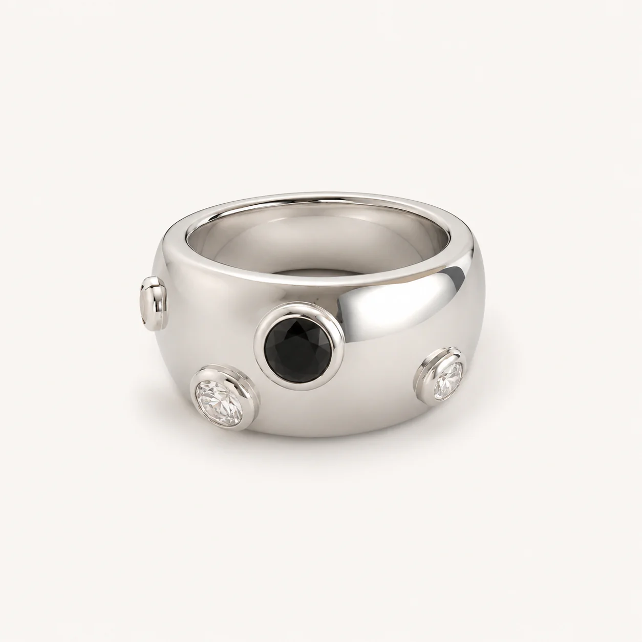 Black Spinel Statement Ring - Image 4