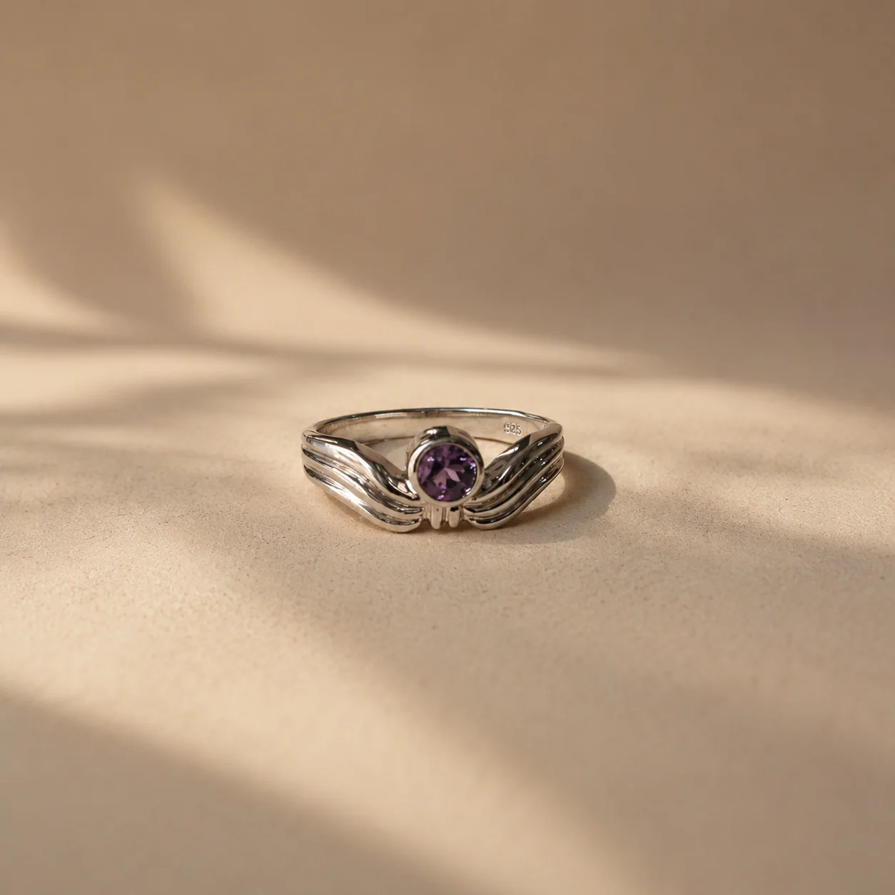 Black & White CZ Dome Ring - Image 2