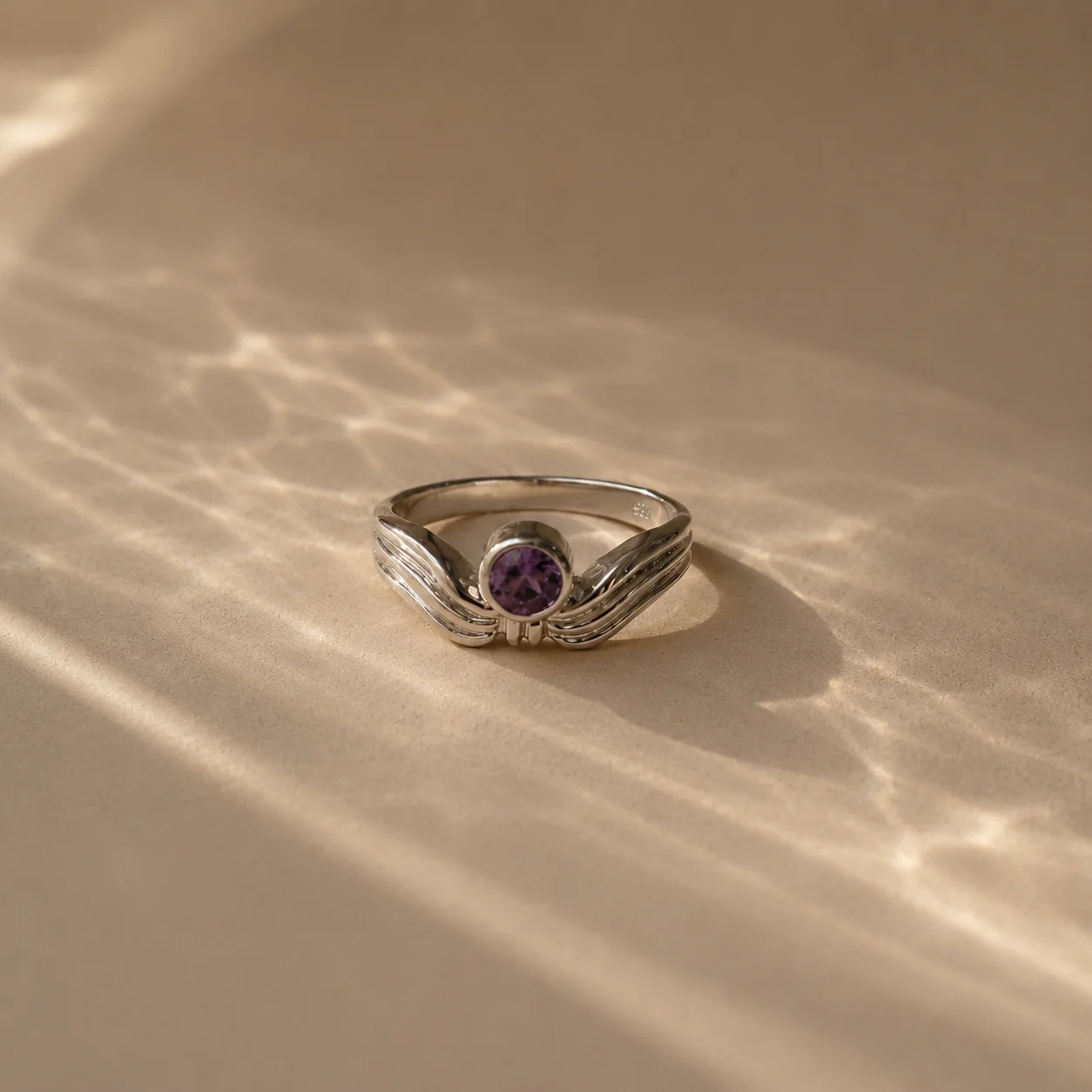 Black & White CZ Dome Ring - Image 3