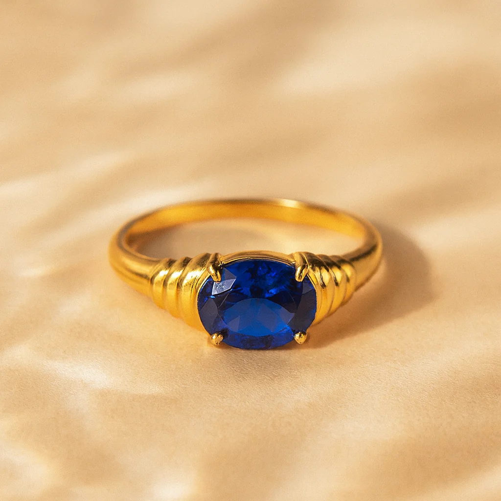 Blue Bold Ring - Image 10