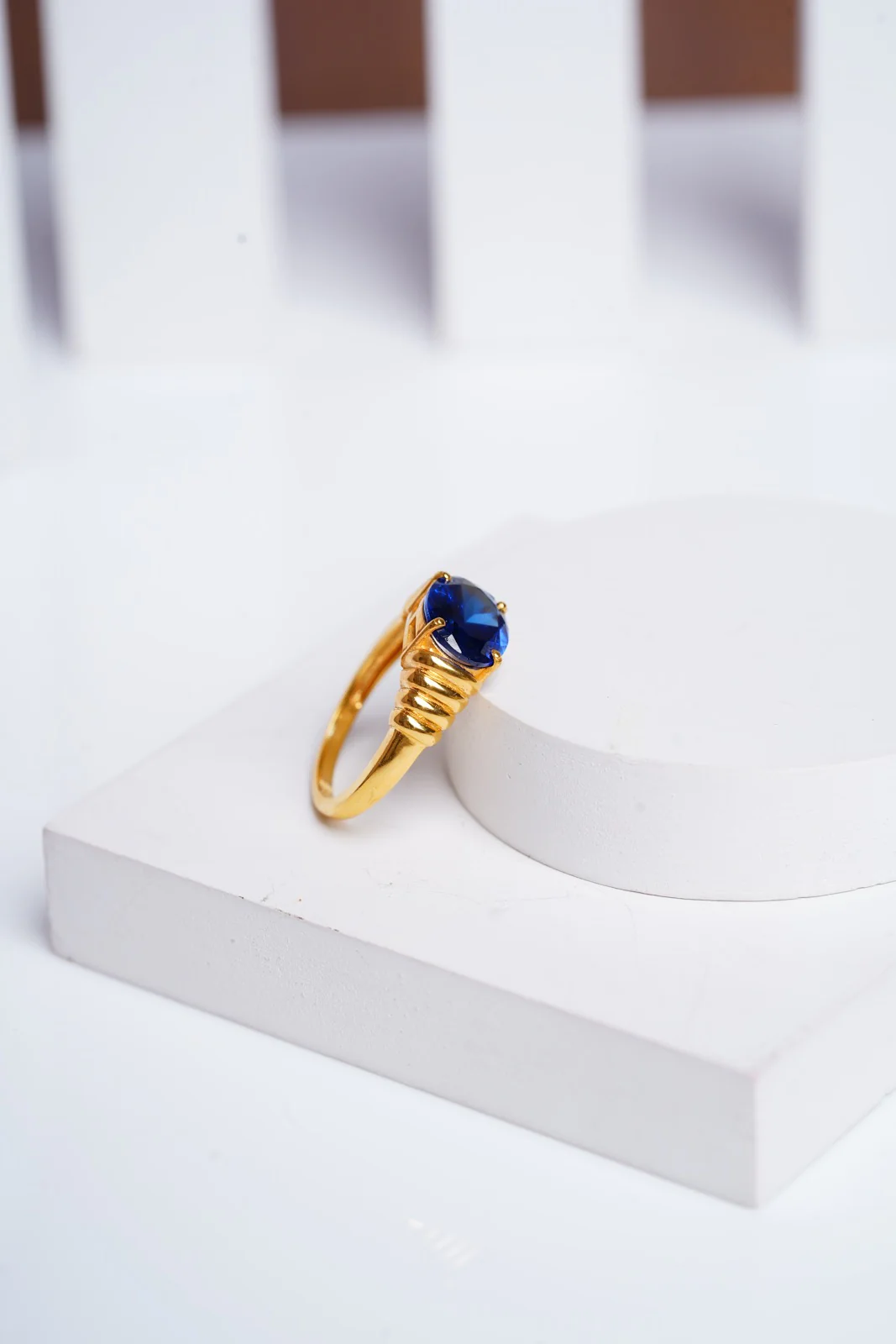 Blue Bold Ring - Image 4