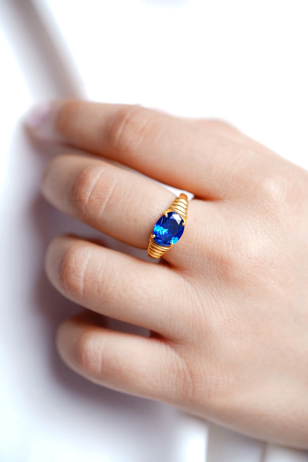Blue Bold Ring - Image 6