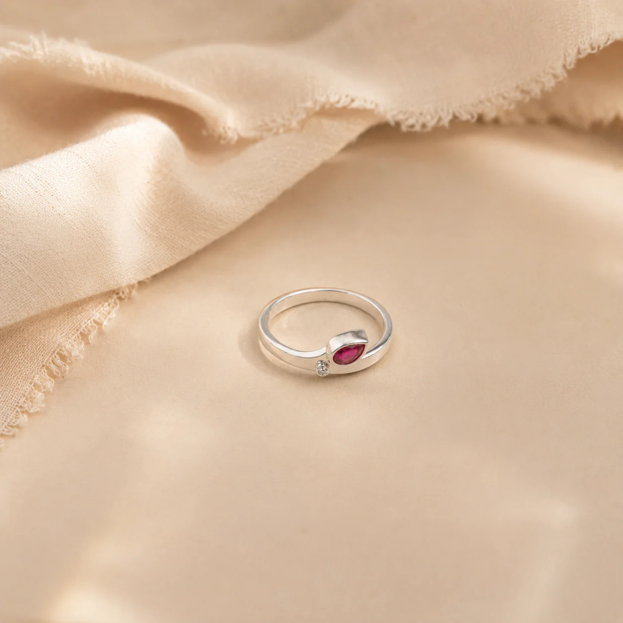 Blush Dewdrop Ring