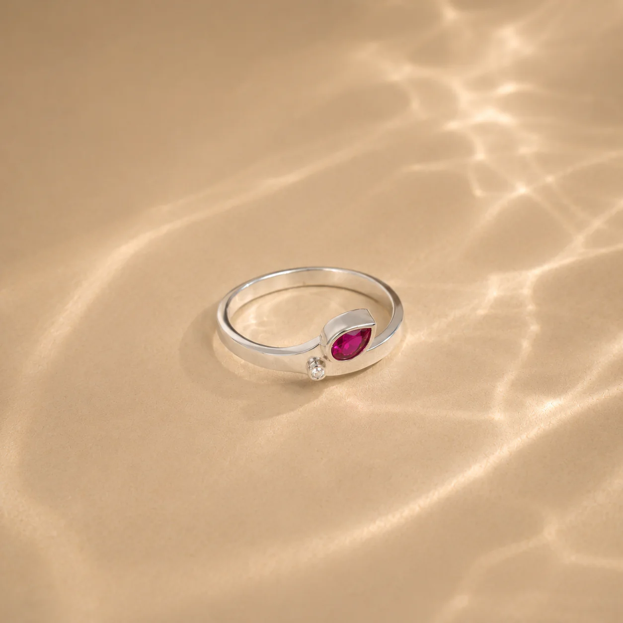 Blush Dewdrop Ring - Image 2