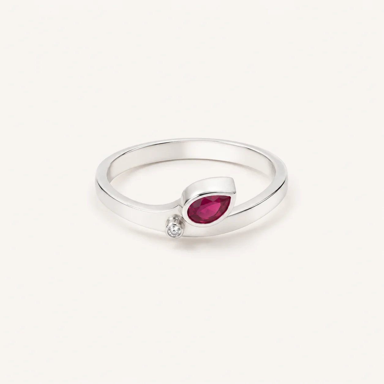 Blush Dewdrop Ring - Image 4