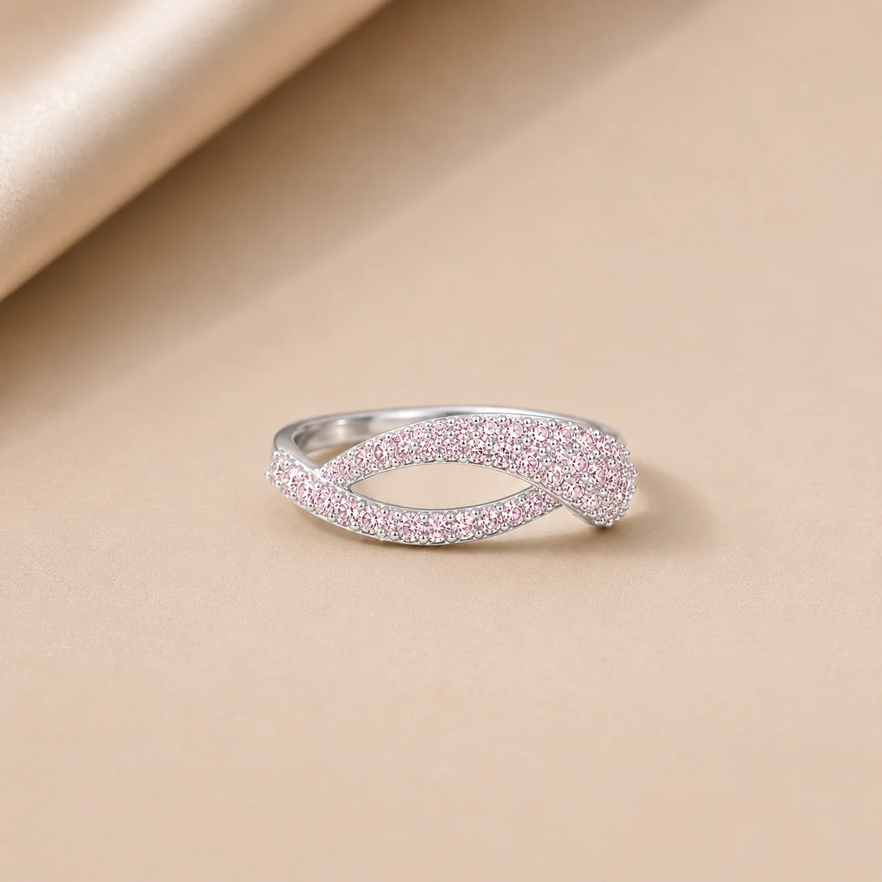Blush Infinity Ring - Image 2