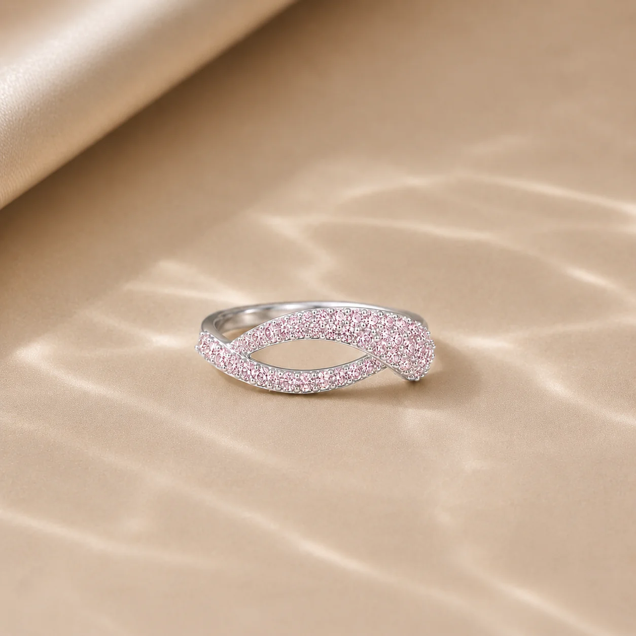 Blush Infinity Ring - Image 3