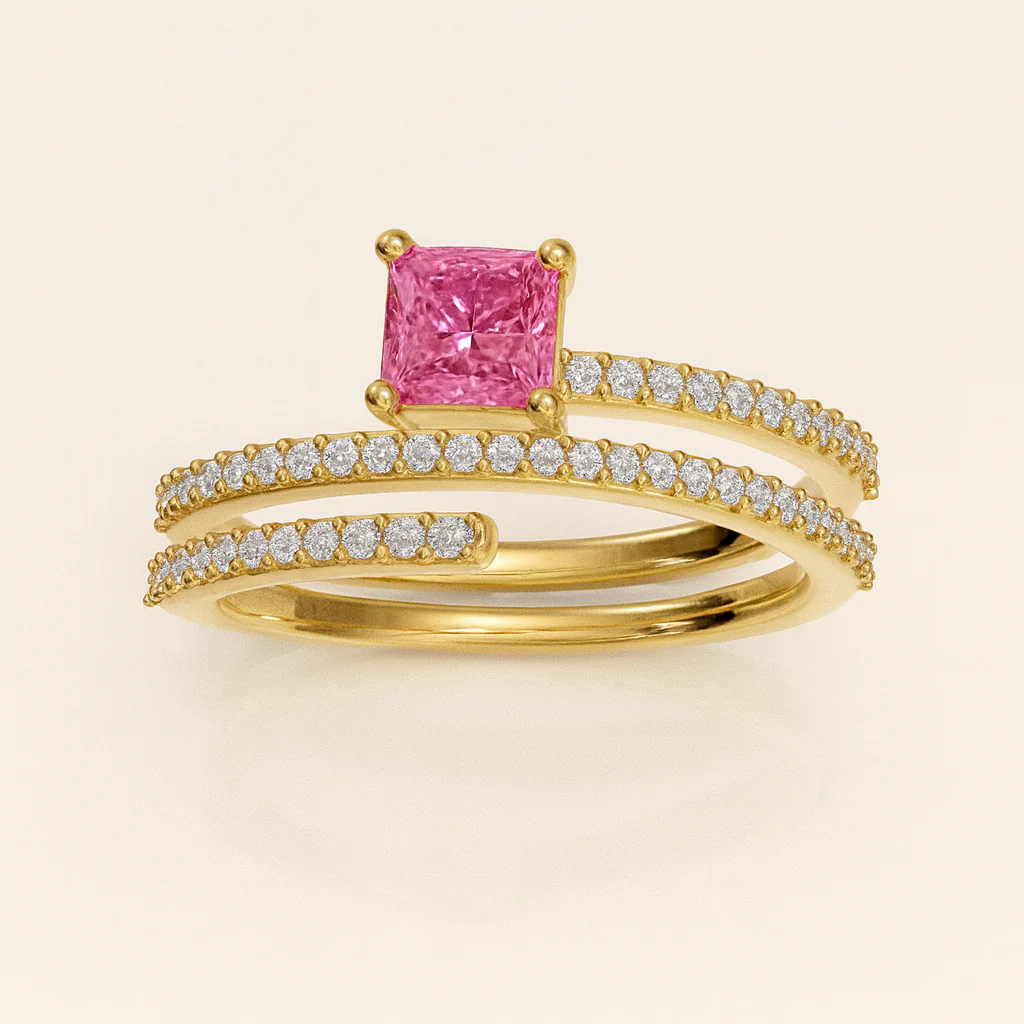 Blush Spiral Ring - Image 3