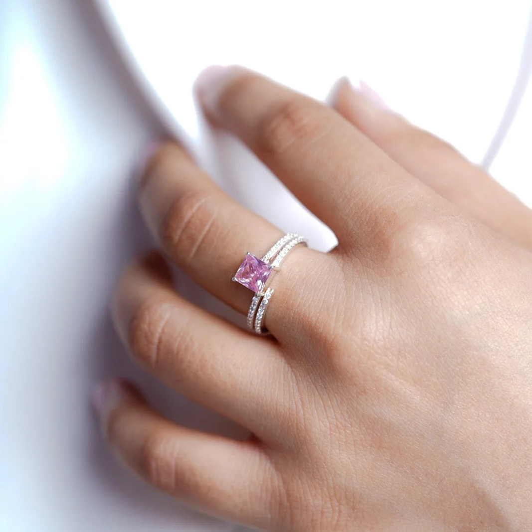 Blush Spiral Ring - Image 7