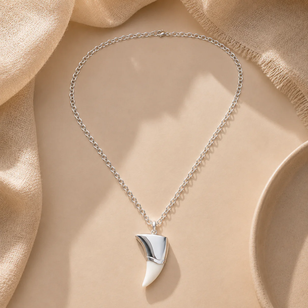 Bone Fang Pendant Necklace - Image 2