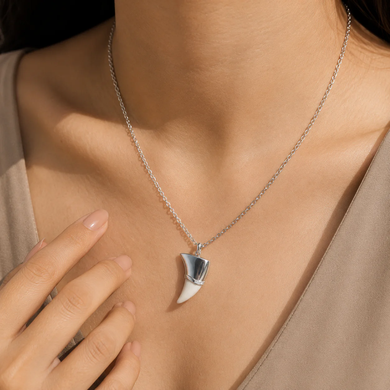 Bone Fang Pendant Necklace - Image 5