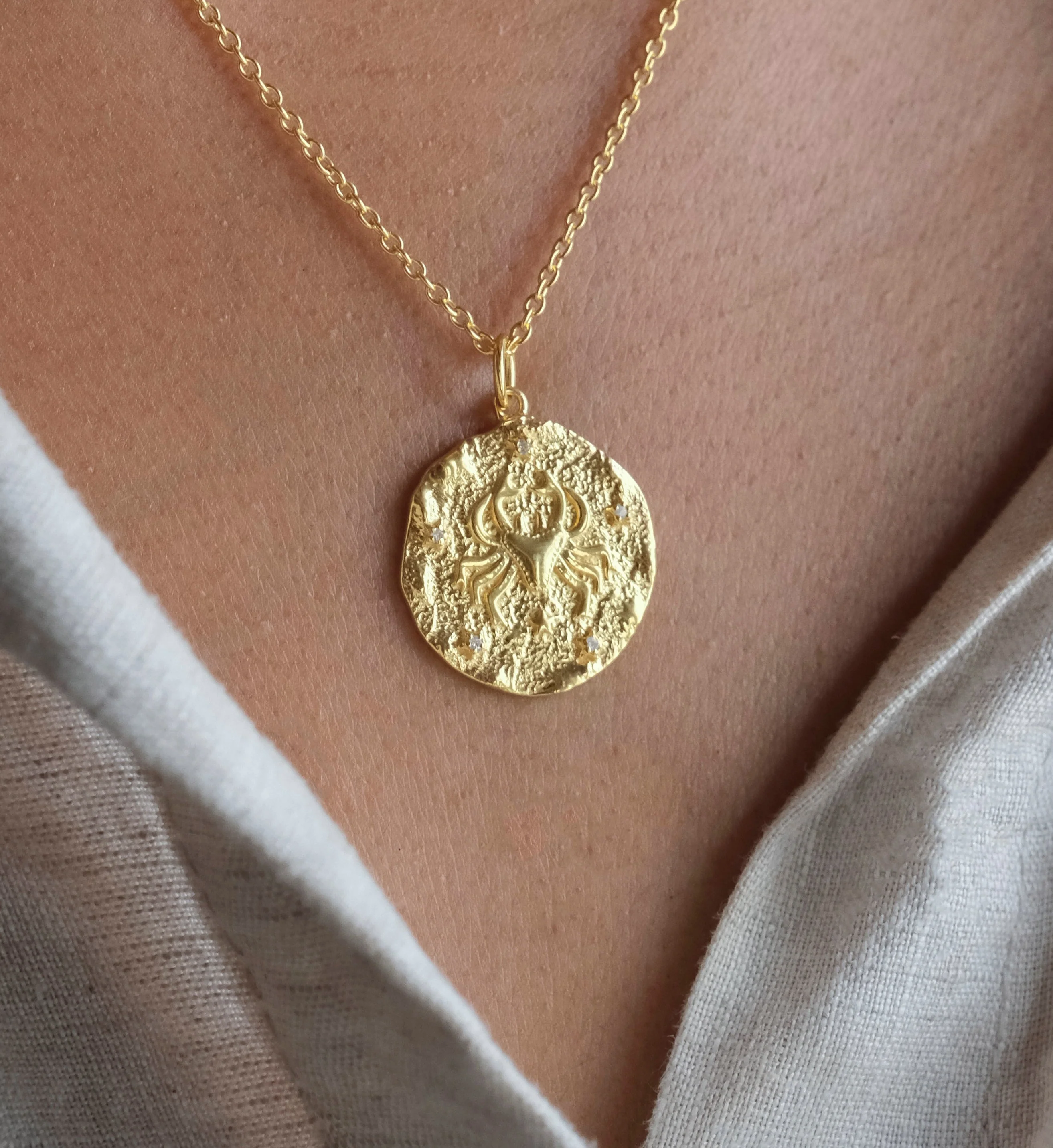 Cancer Zodiac Necklace - Image 3
