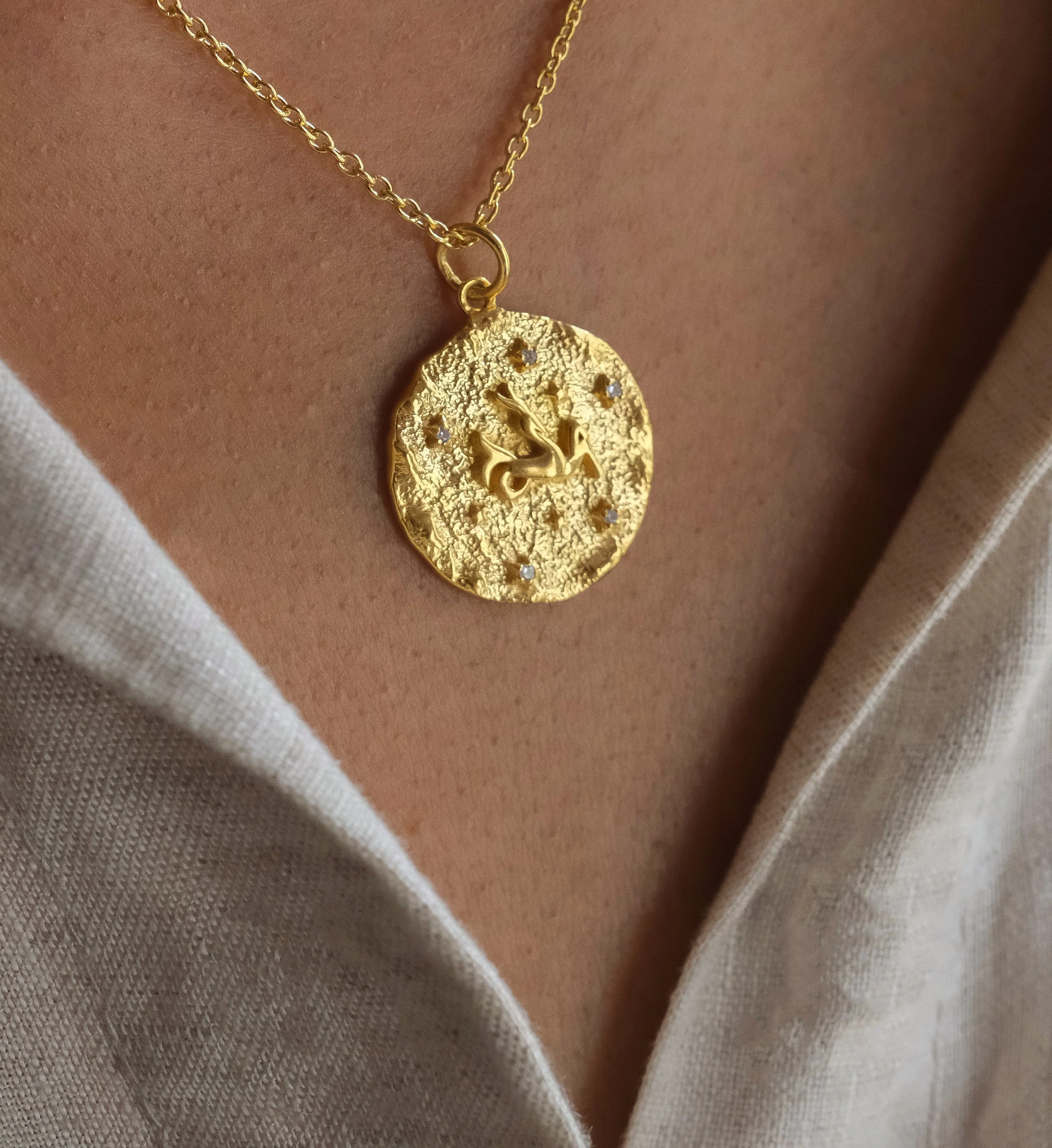 Capricorn Zodiac Necklace - Image 3