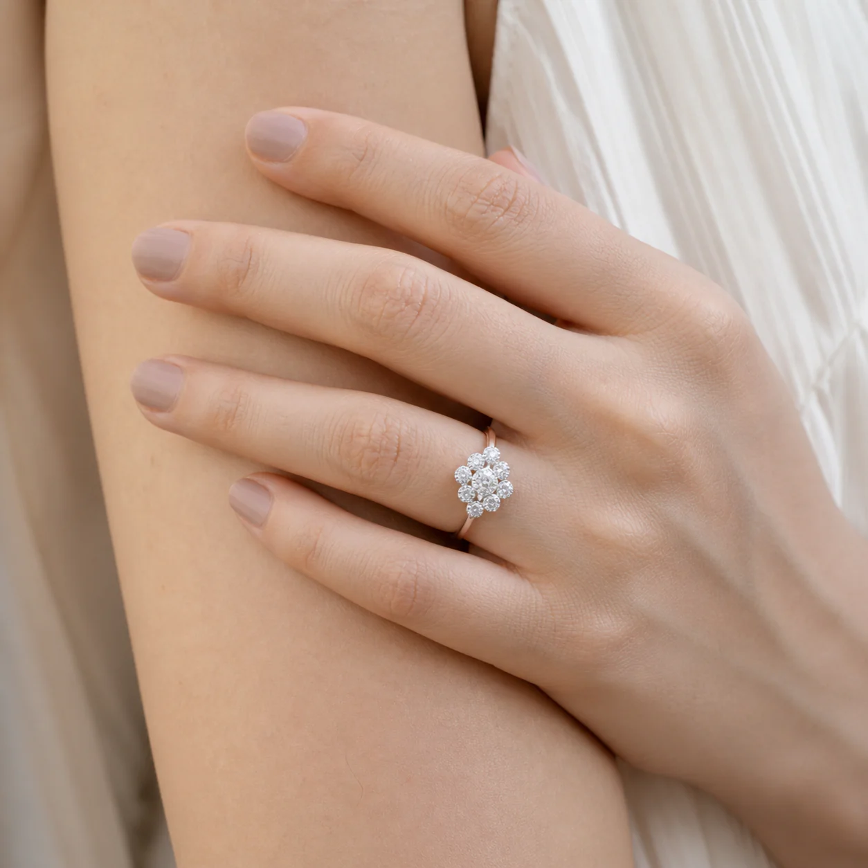 Celeste Bloom CZ Ring - Image 2