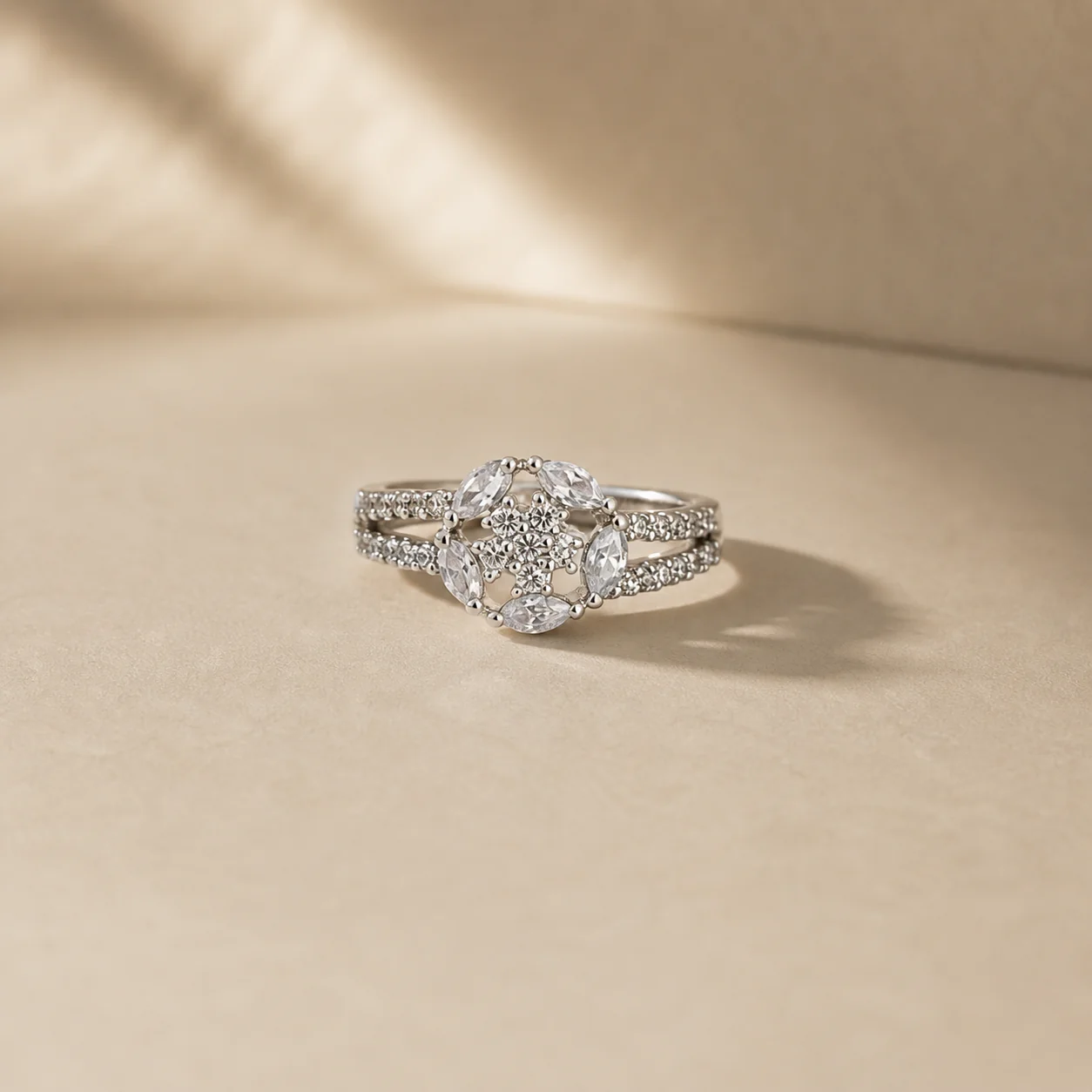 Celeste Bloom Halo Ring - Image 2