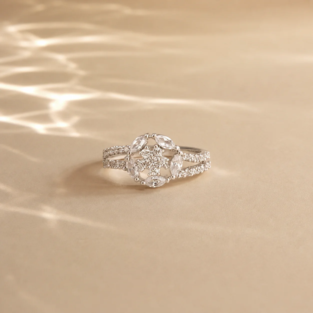 Celeste Bloom Halo Ring - Image 3
