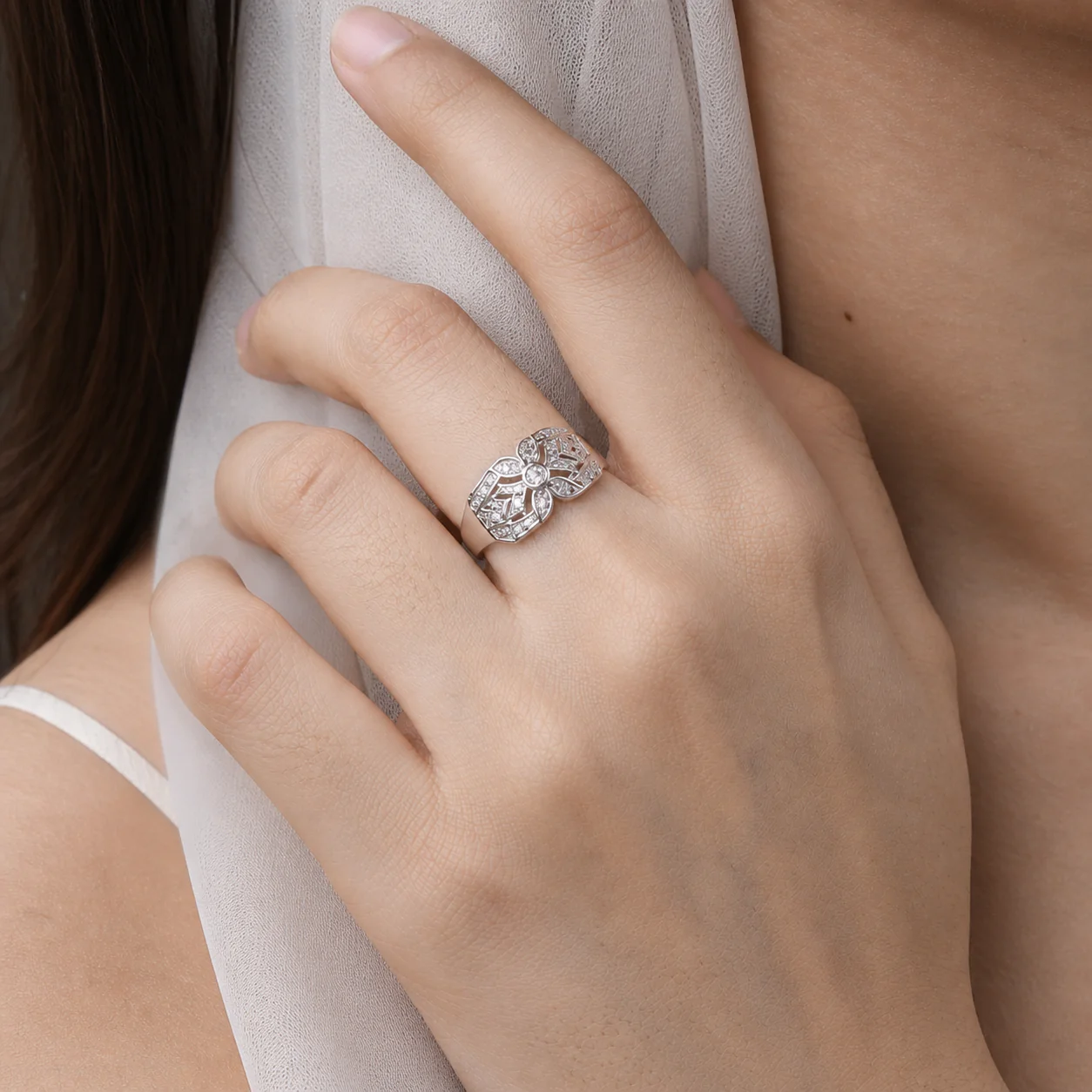 Celeste Bloom Statement Ring - Image 4