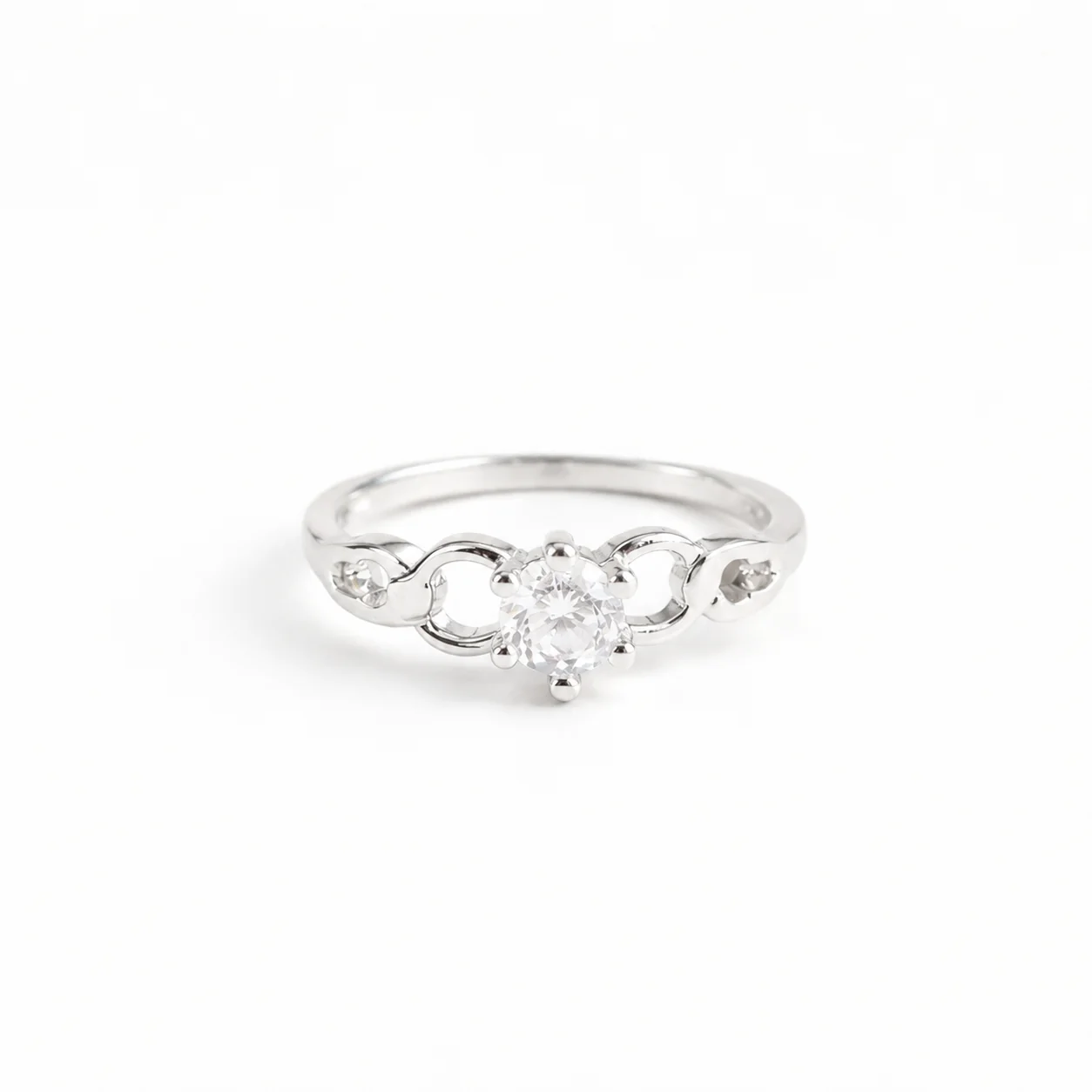 Celeste Link Solitaire Ring - Image 4