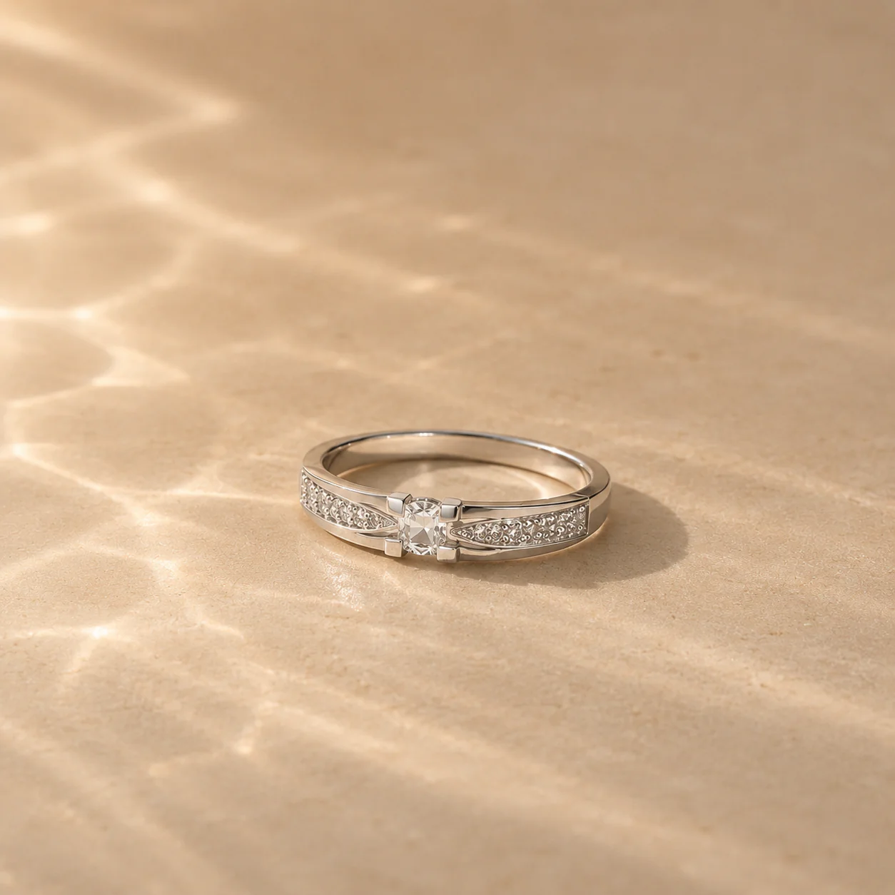 Celeste Pave Promise Ring - Image 2