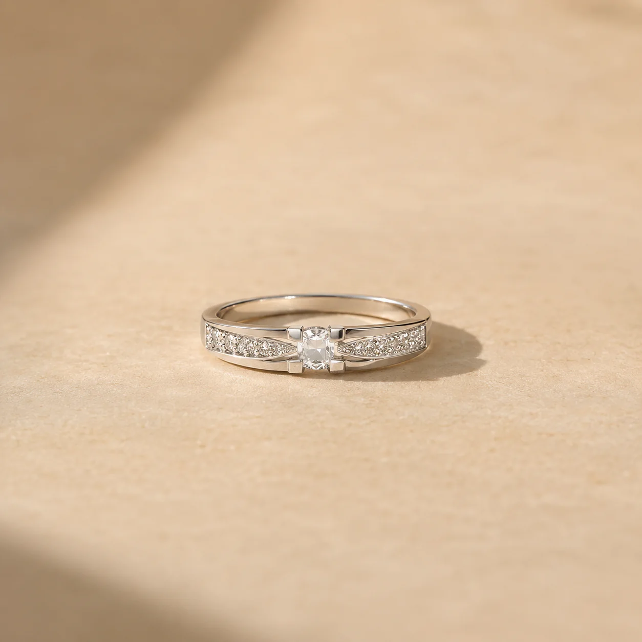 Celeste Pave Promise Ring - Image 3