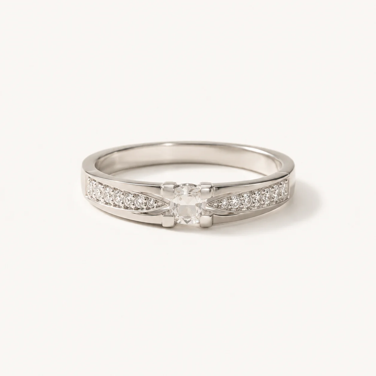 Celeste Pave Promise Ring - Image 4