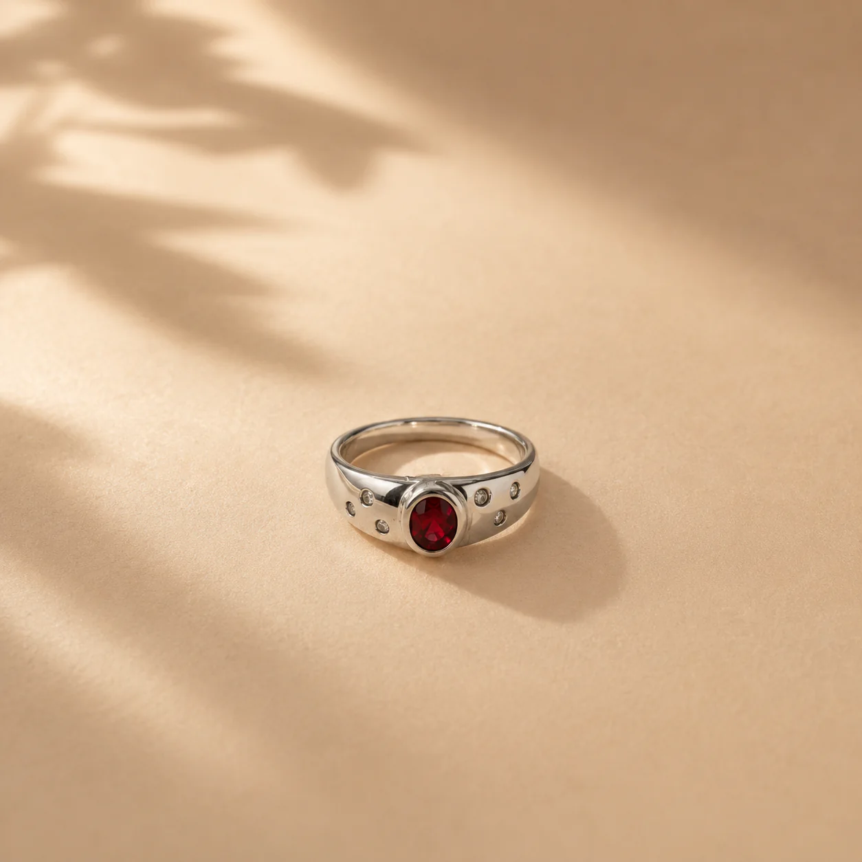Celeste Pink CZ Statement Ring - Image 3